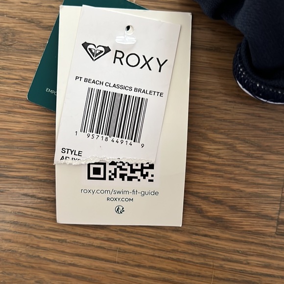 Roxy Women's Beach Classics Bralette Bikini Top Mood Indigo Large - Picture 11 of 13